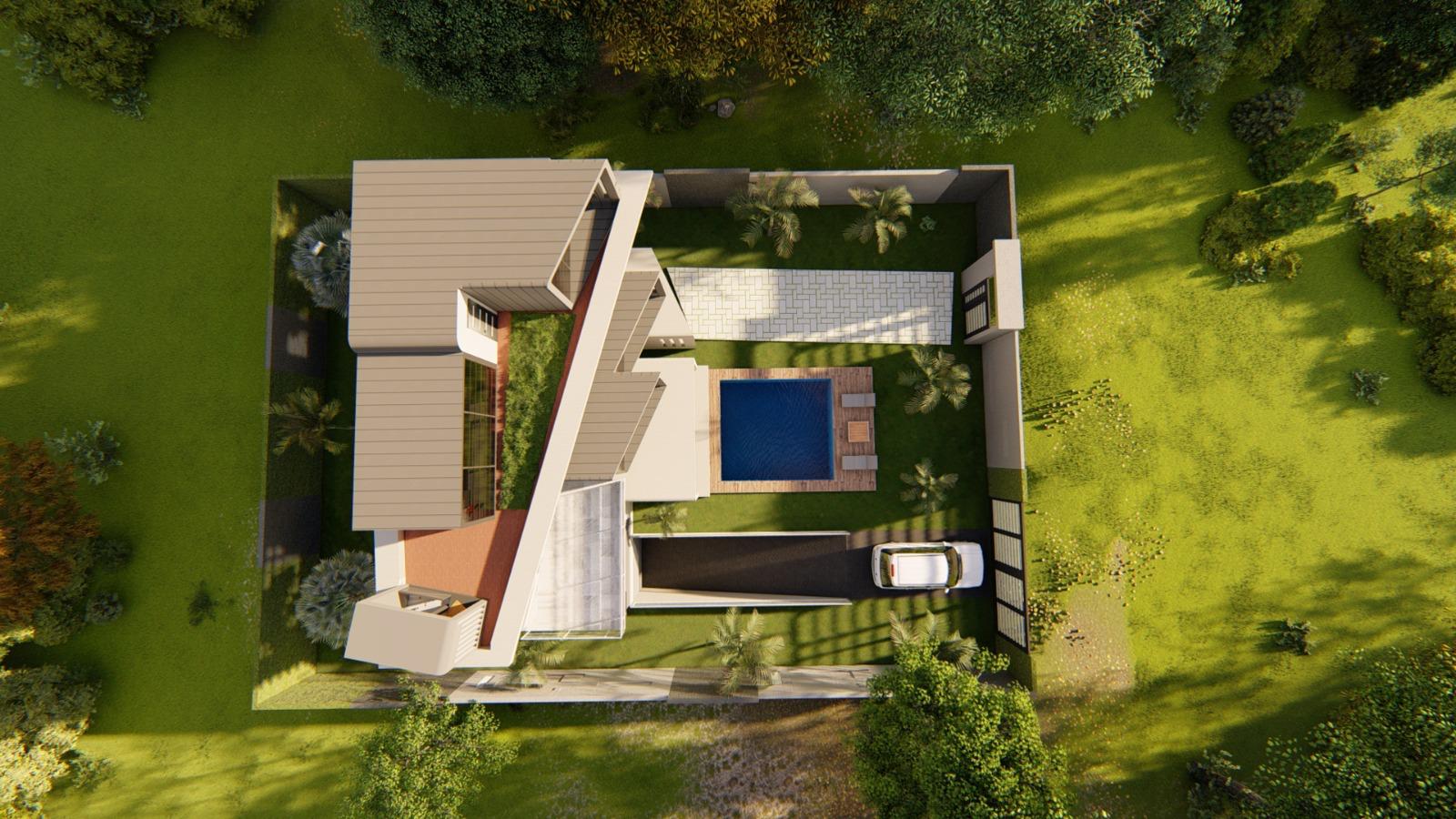 Proje 3 üstten vaziyet ve peyzaj görünümü